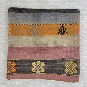 Vintage Handmade Wool Native American Pillow Case Cover 14.5 x 15 Southwest NWOT